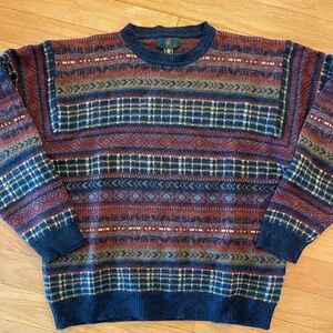 VTG Club Room 100% Lambs Wool Crewneck Men’s Sweater Size L